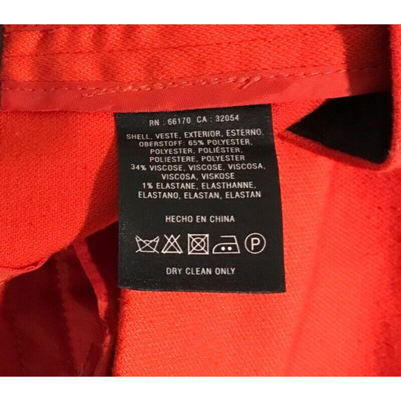 Anthropologie Leifsdottir Orange Cropped Ankle Zipper Pants - Size 4 - Picture 9 of 13